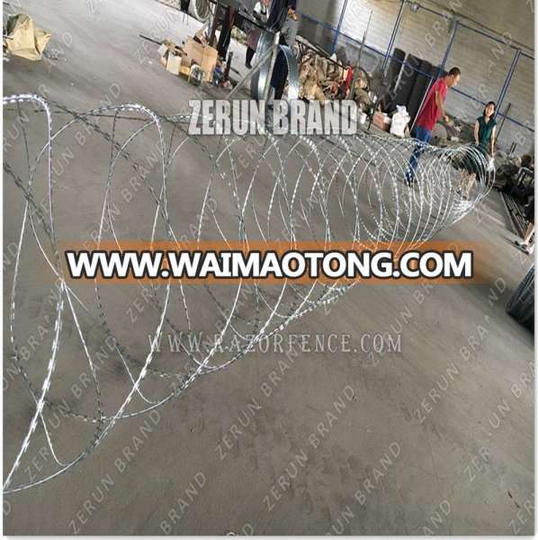 home depot wires hot dipped razor barbed wire price for sale