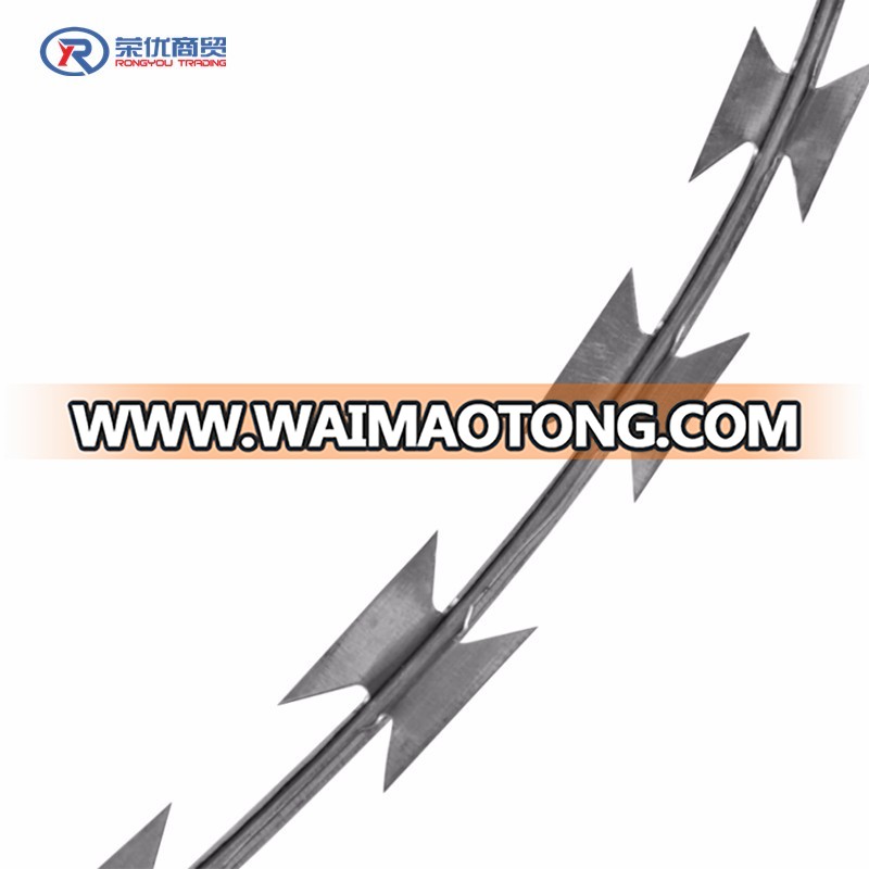 barbed wire galvanized razor wire fencing